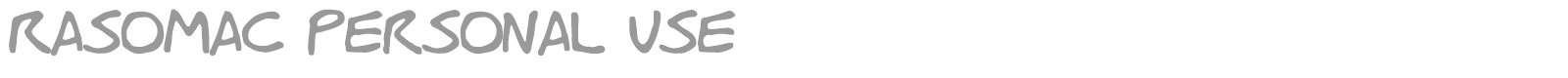 Rasomac font preview